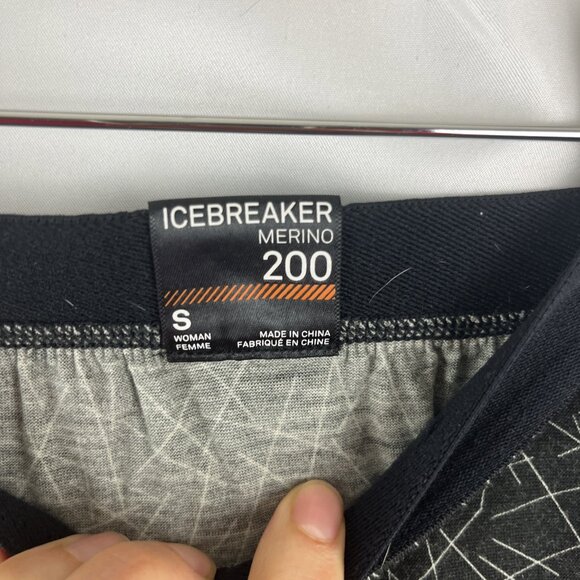Icebreaker Merino 200 Base Layer Patterned Leggings Women's Size S - Picture 4 of 9